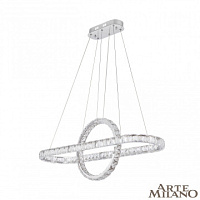 Подвесная хрустальная светодиодная люстра Arte Milano 311311/L1000 NI
