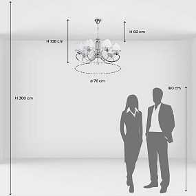 Подвесная люстра MW-Light Федерика 684013107