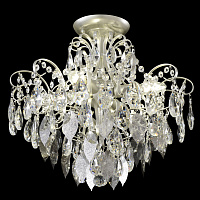 Потолочная хрустальная люстра Crystal Lux ESMIRALDA PL4 SILVER