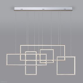 Подвесной светодиодный светильник с пультом управления Eurosvet Direct 90178/5 сатин-никель 106W