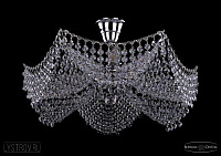 Хрустальная потолочная люстра Bohemia IVELE Crystal 7708/6/Ni