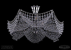 Хрустальная потолочная люстра Bohemia IVELE Crystal 7708/6/Ni
