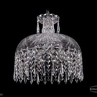 Хрустальный подвесной светильник Bohemia IVELE Crystal 7715/35/Ni/Drops