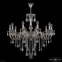 Хрустальная подвесная люстра Bohemia IVELE Crystal 73122/10/300 B Ni