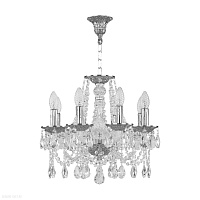 Хрустальная подвесная люстра Bohemia IVELE Crystal 1607/8/141 Ni