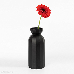 Ваза декоративная (глубокий черный)  CERAMICA DESIGN Lily S VLYL33-9005