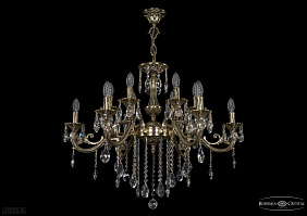 Литая подвесная люстра с хрусталем Bohemia IVELE Crystal 1703/12/320/B/GB