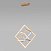 Подвесной светодиодный светильник Eurosvet Maya 90224/3 матовое золото