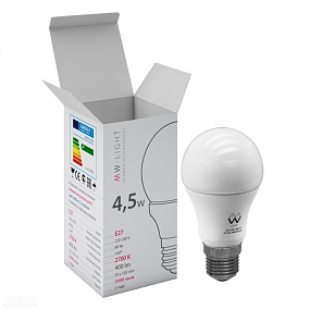 Лампа светодиодная MW-Light шар E27 2700K 4,5Вт LBMW27A02