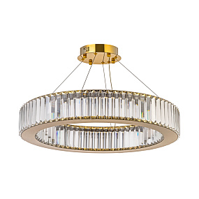 Подвесная хрустальная светодиодная люстра Arti Lampadari Anzio L 1.5.60.100 G