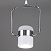 Подвесной светодиодный светильник с поворотным плафоном Elektrostandard Oskar 50165/1 LED хром/белый