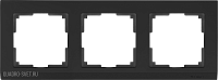 Рамка на 3  поста (черный) Werkel WL04-Frame-03-black