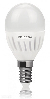 Лампа светодиодная VOLTEGA шар 6.5W Е14 4000К VG1-G2E14cold6W-C