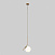 Подвесной светильник с длинным тросом Eurosvet Frost Long 50160/1 латунь
