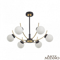 Потолочная люстра Arte Milano 276169/6 BK/GD