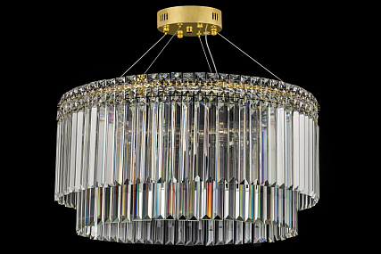 Подвесная хрустальная светодиодная люстра Arti Lampadari Ovindoli L 1.5.60.101 G