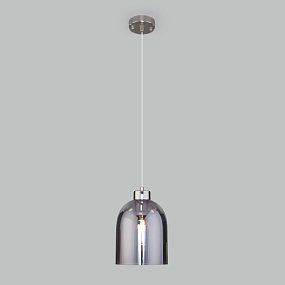 Подвесной светильник со стеклянным плафоном Eurosvet Tandem 50119/1 никель
