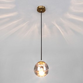 Подвесной светильник со стеклянным плафоном Eurosvet Juno 50207/1 дымчатый