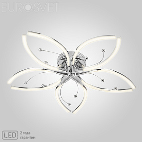 Потолочная светодиодная люстра Eurosvet Fiona 90056/5 хром