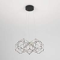 Подвесная светодиодная люстра Eurosvet Uma 90169/5 черный жемчуг