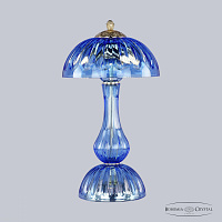 Хрустальная настольная лампа Bohemia IVELE Crystal 1371L/3/25 G Aquamarine/M-1H
