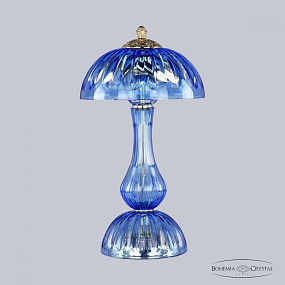Хрустальная настольная лампа Bohemia IVELE Crystal 1371L/3/25 G Aquamarine/M-1H