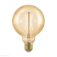 Лампа светодиодная филаментная диммируемая G95, 4W (E27), 1700K, 320lm, золотая EGLO LM_LED_E27 1169