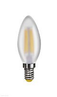 Лампа светодиодная филаментная Свеча Voltega E14 2800К 4W VG10-C2E14warm4W-F