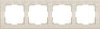Рамка на 4 поста (слоновая кость) Werkel WL05-Frame-04-ivory