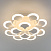 Потолочный светодиодный светильник с пультом управления Eurosvet Geisha 90159/12 белый 110W