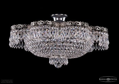 Хрустальная потолочная люстра Bohemia IVELE Crystal 1930/55Z/Ni