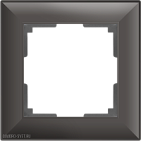 Рамка на 1 пост (серо-коричневый) Werkel WL14-Frame-01