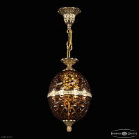 Хрустальный подвесной светильник Bohemia IVELE Crystal 5680/18 G Amber/M-1F