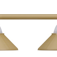 Бильярдный светильник на четыре плафона «Jazz» (матово-бронзовая штанга, матово-бронзовый плафон D38см) 75.026.04.0
