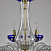 Большая хрустальная люстра Bohemia IVELE Crystal 1308/12+6/360/2d G Cl/Clear-Blue/H-1I