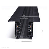 Шинопровод 3-фазный под гипс 3м Azzardo Track 3 Line AZ4294