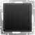 Выключатель одноклавишный  (черный матовый) Werkel WL08-SW-1G