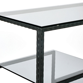 Кованый металлический консольный столик AllConsoles  1013-CB loft grey