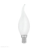 Лампа светодиодная CF35 1x4W(E14), 470lm, 4000K, опал EGLO LM_LED_E14 12565