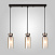 Подвесной светильник со стеклянными плафонами Eurosvet Amado 50115/3 черный