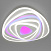 Потолочный светодиодный светильник с пультом управления Eurosvet Coloris 90225/1 белый
