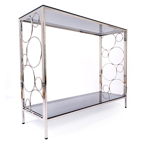 Консольный столик с полкой в прихожую AllConsoles  2031-CC grey