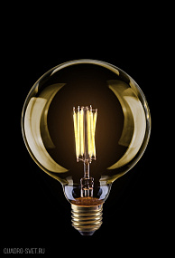 Лампа LOFT светодиодная филаментная Voltega G125 8W Е27 2800К VG10-G125Gwarm8W