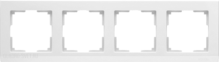 Рамка на 4 поста (белый) Werkel WL04-Frame-04-white