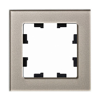 Рамка 1 пост Schneider Electric ATLASDESIGN NATURE стекло, шампань (пластик) ATN320501