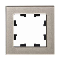 Рамка 1 пост Schneider Electric ATLASDESIGN NATURE стекло, шампань (пластик) ATN320501