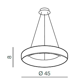 Подвесной светодиодный светильник Azzardo Sovana AZ3438