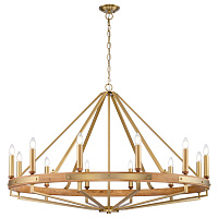 Большая люстра из дерева Wertmark BRENDA WE586.12.503