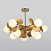 Потолочный светильник с круглыми плафонами Eurosvet Matisse 70124/10 перламутровое золото