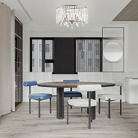 Потолочная хрустальная люстра Arte Milano 372509/6/500 CR